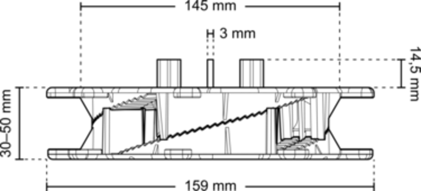Dimensions spi 030 050 d3 front