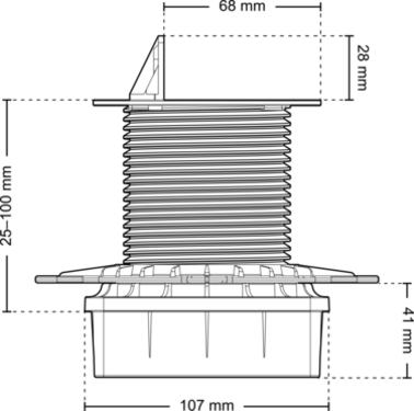 Dimensions akcw rpl front