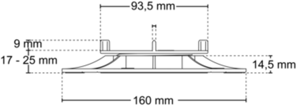 Technical drawing CLE 017 025 L3 AD Side