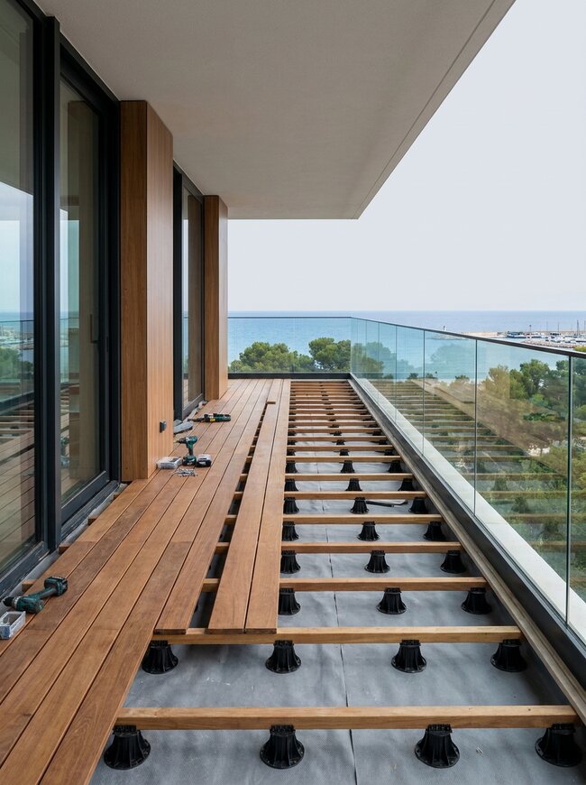 Elevated terraces in the Gwiazda Morza investment in Władysławowo