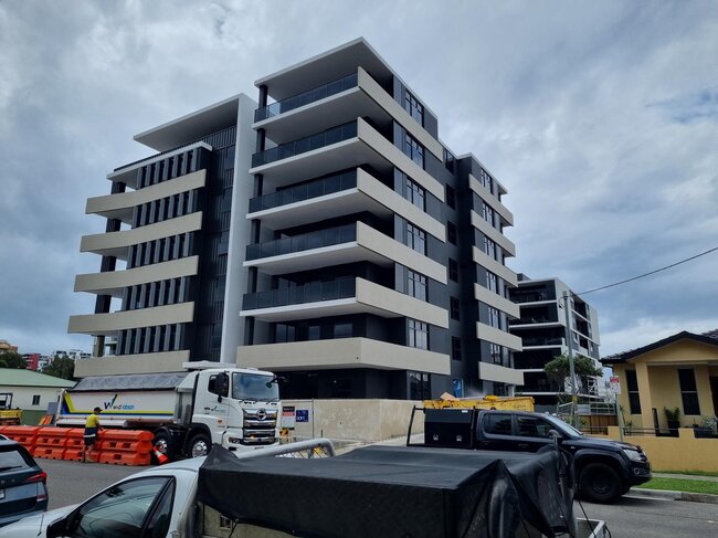 Modern multi-storey apartment building in wollon
