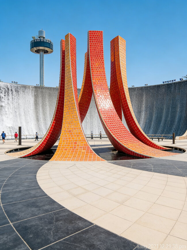 Pedestal technology at the heart of the water installation at EXPO 2020 Dubai