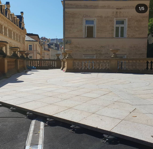 Renovation of a terrace in a historic building in Karlovy Vary 5