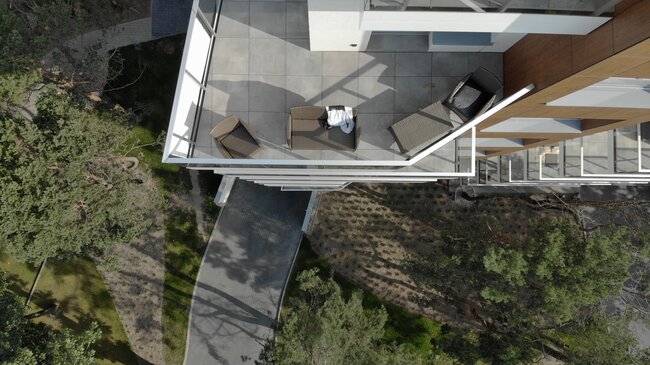 Elevated terraces in apartment complex 4
