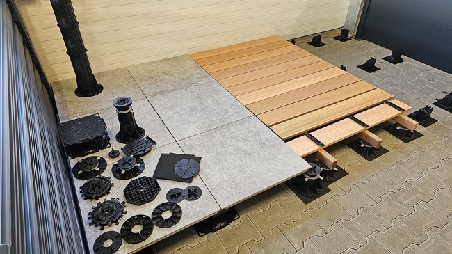 Types of surfaces used on raised deck terraces 29