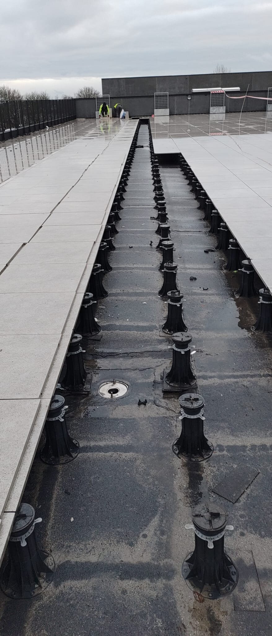 photo of ground under floating terrace after five years of use revision