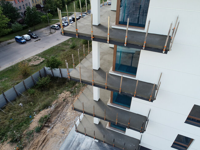 *Photo of measurement to determine the height of the needed adjustable pedestals.