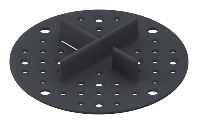 Construction and components of the Standard adjustable pedestal