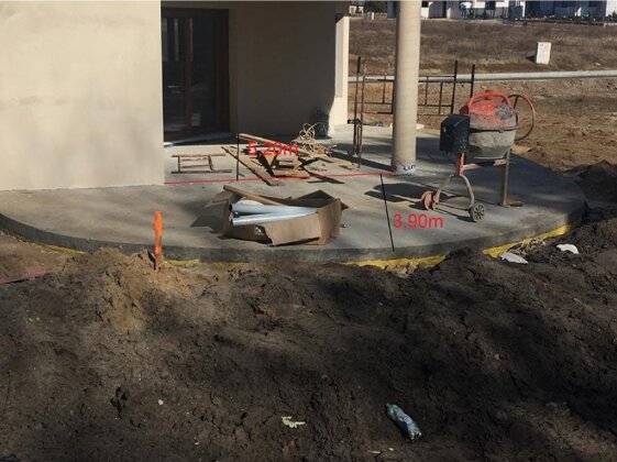 Step by step installation of terrace pavers on support pads 5