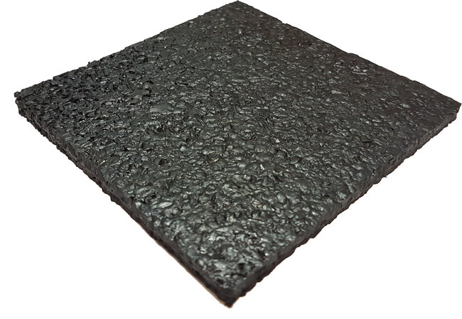 Black protective rubber pad used for paving pedestal support base